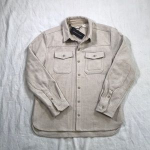 COPY - bridge & burn herringbone shirt jacket NWT